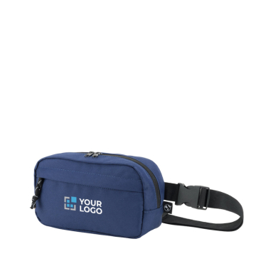 Heuptas van gerecycled polyester met voering en 2 compartimenten