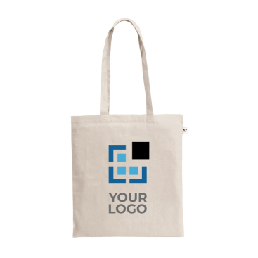 Natuurlijke tas van gerecycled katoen en polyester 150 g/m²