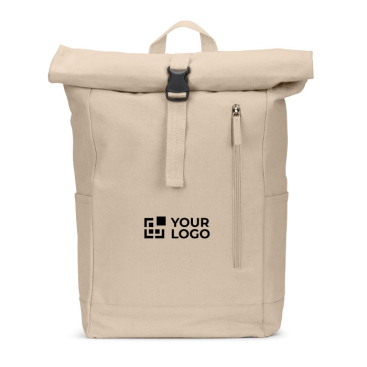 Rolltop-rugzak met bovensluiting en vakken 17L 380 g/m²