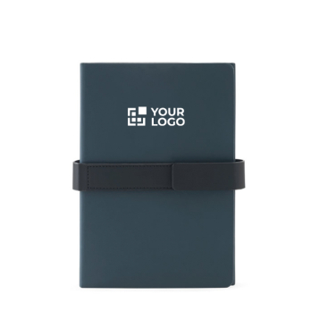 Notitieblok in gerecycled PU, A5 gelinieerde en blanco pagina’s