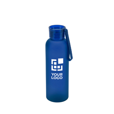 RPET-fles met matte afwerking en lekvrije dop 600 ml