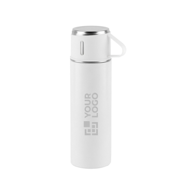 Roestvrijstalen thermosfles met dubbele wand en matte afwerking 490 ml