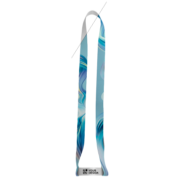 Sublimeerbare lanyard en bekerhouderkoord van gerecycled polyester 2 cm