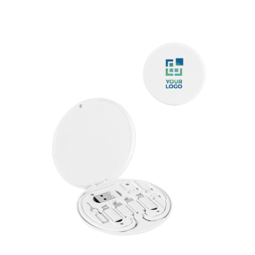 Ultrasnelle oplaadkabel met set adapters van gerecycled ABS