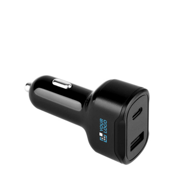 Ultrasnelle sigaretten aanstekeradapter met twee USB-poorten