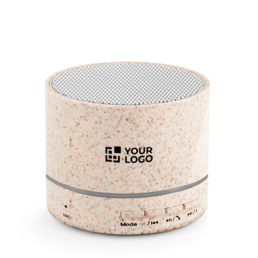 Draagbare bluetooth speaker van strovezel met 3W vermogen