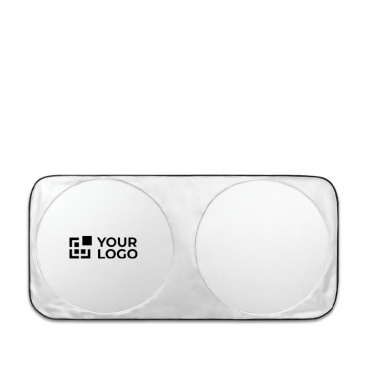 Autozonnescherm van polyester met twee ronde zones Ø65 cm