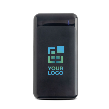 Powerbank van gerecycled ABS met meerdere poorten, 10.000 mAh met jouw bedrukking
