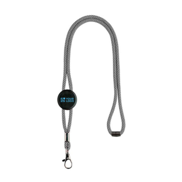 Verstelbare buisvormige lanyard met veiligheidssluiting in de nek met jouw bedrukking