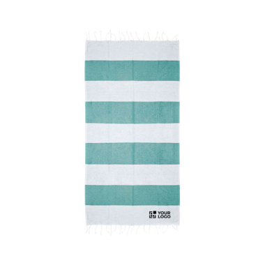 Strandhanddoek van katoen en polyester, 90x180 cm, 180 g/m² met jouw bedrukking