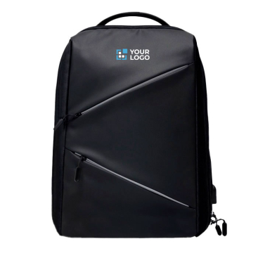 Antidiefstal rugzak van polyester met vak voor laptop 15,6 inch met jouw bedrukking