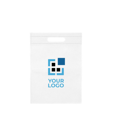 Kleine non-woven tas in kleuren met hol handvat 80 g/m² met jouw bedrukking