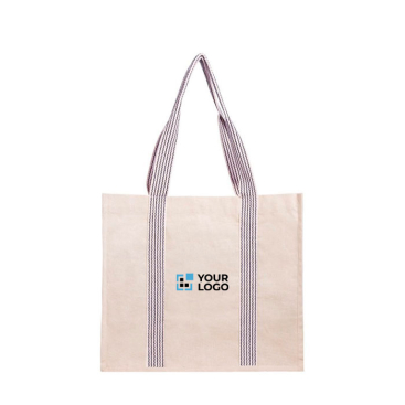 Natuurlijke katoenen tas met handvatten in diverse kleuren 300 g/m² met jouw bedrukking