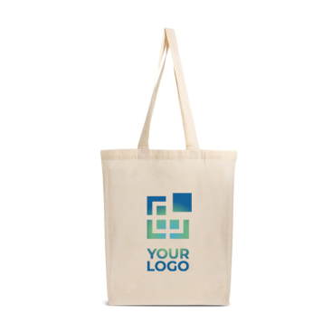 Katoenen tas met lange handvatten, ideaal voor boodschappen 140 g/m²