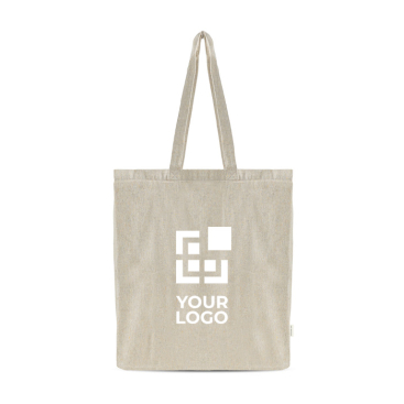 Tas van gerecycled katoen melange met hengsels 150 g/m²