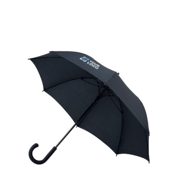 Paraplu van polyester met carbon frame en rubberen handvat Ø103 met jouw bedrukking