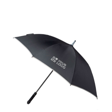 Elegante pongee paraplu 190T met gekleurde details Ø122 met jouw bedrukking
