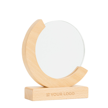 Trofee van hout en glas met wereldbol-design en geschenkdoos