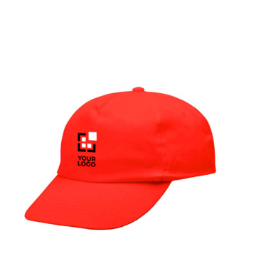 Pet van katoen en polyester met klittenbandsluiting, 125 g/m² met jouw bedrukking