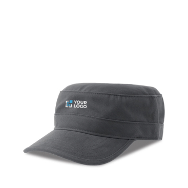 Militaire pet van katoen met klep en klittenbandsluiting 280 g/m²