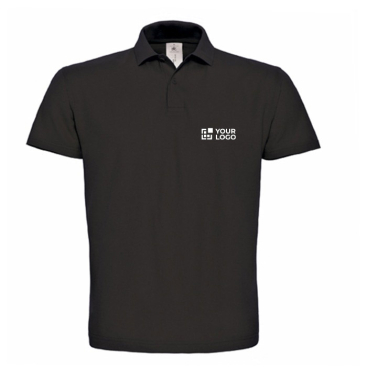 Piqué katoenen polo voor heren met 2 knopen 180 g/m² B&C met jouw bedrukking