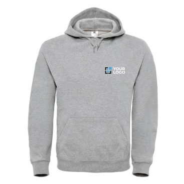 Herenhoodie van katoen en polyester met capuchon 280 g/m² B&C 