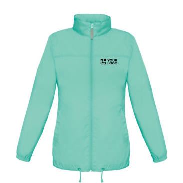 Verstelbare windjack van nylon voor dames, waterafstotend B&C 