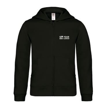 Kinderhoodie van katoen en polyester met capuchon 280 g/m² B&C 