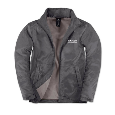 Polyester herenjas, waterdicht en winddicht B&C met jouw bedrukking