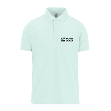 Klassieke unisex katoenen polo met korte mouwen 180 g/m² B&C met jouw bedrukking