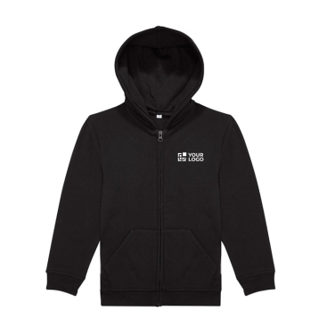 Sweater met capuchon en rits van katoen 280 g/m² B&C 