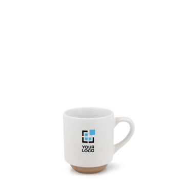 Mok met elegant Fins ontwerp aan de onderkant 180ml met jouw bedrukking