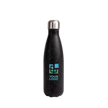 Dubbelwandige roestvrijstalen fles met splash effect design 500ml met jouw bedrukking