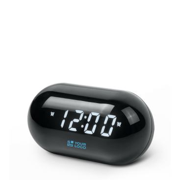 Ronde compacte wekkerradio met digitaal scherm