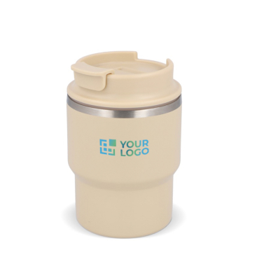 Stapebare take away reisbeker in verschillende kleuren 280ml met jouw bedrukking