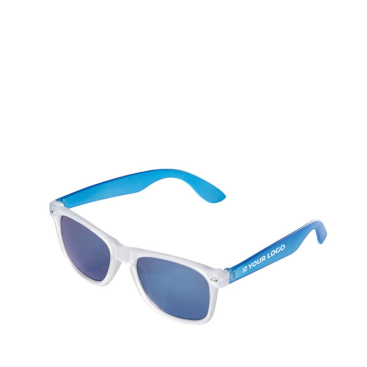 Neon zonnebril met ijseffect frames UV400-bescherming met jouw bedrukking
