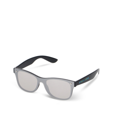 Zonnebril met spiegelglazen UV400 en gekleurde pootjes