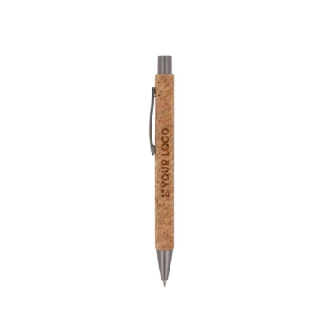 Ecologische pen met kurken lichaam met jouw bedrukking