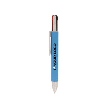 Multifunctionele pen 4-in-1 gemaakt van duurzaam papier met jouw bedrukking