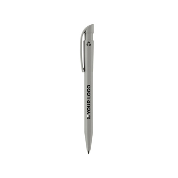Stilolinea pen gemaakt van 100% gerecycled plastic met blauwe inkt met jouw bedrukking