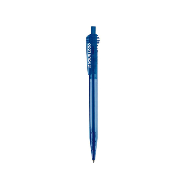 Transparante plastic pen met origineel clipontwerp met jouw bedrukking