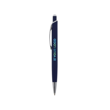 Aluminium pen met soft-touch afwerking in kleuren met jouw bedrukking