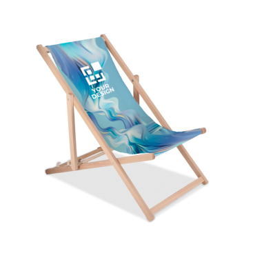 Opvouwbare houten strandstoel perfect voor sublimatie