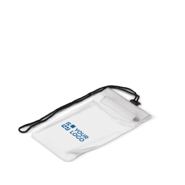 Waterdichte telefoon- en documenthouder met lanyard met jouw bedrukking
