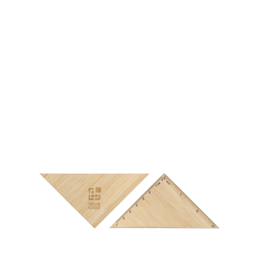 Heodriehoek van bamboe voor tekenen of geometrie