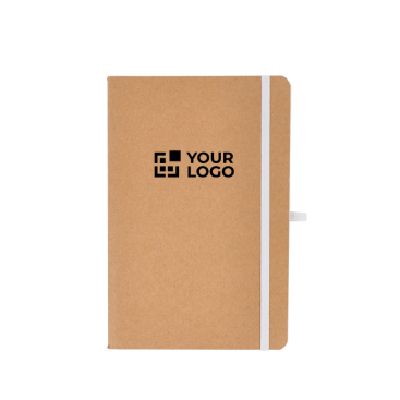 Notitieboek met zachte kaft van FSC kraftpapier A5 geruite bladzijden