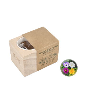 Zaaikit met potjes en substraat van kokosvezel