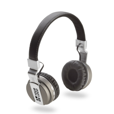 Lichte koptelefoon met ingebouwde microfoon en handsfree functie met jouw bedrukking