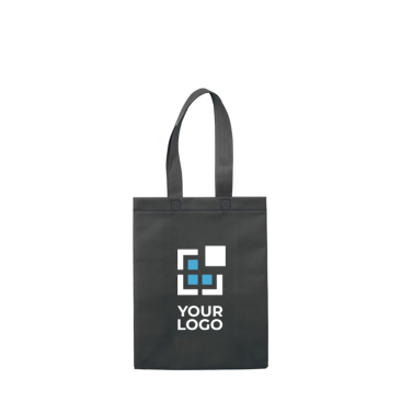 Kleine matte gelamineerde non-woven tas met handvatten 105 g/m2 met jouw bedrukking
