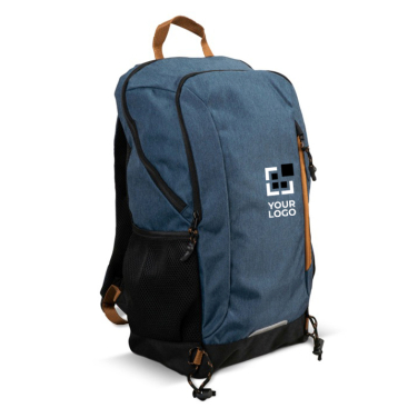 RPET laptoptas met reflecterende details 17'' met jouw bedrukking